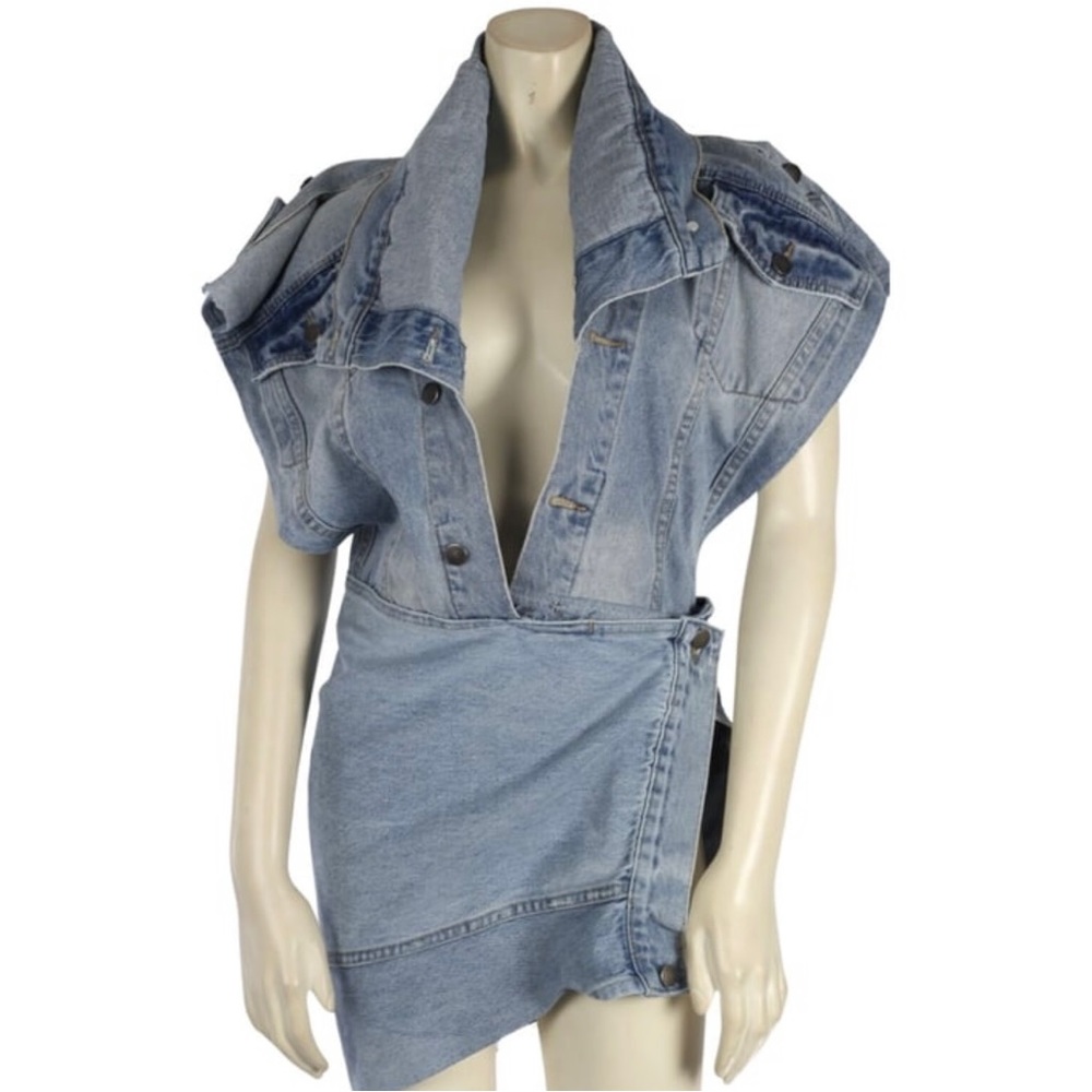 DENIM MINI DRESS